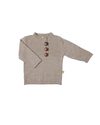 Nui Organics Maglione 3 Bottoni Beige - Lana Merino Bio (caldo e non pizzica!) Maglioni