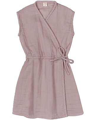 Numero 74 Abito Bimba Grace (1-2 anni) - Rosa Antico - 100% cotone bio Vestiti_