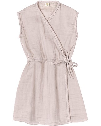 Numero 74 Abito Bimba Grace (3-4 anni) - Cipria - 100% cotone bio Vestiti_