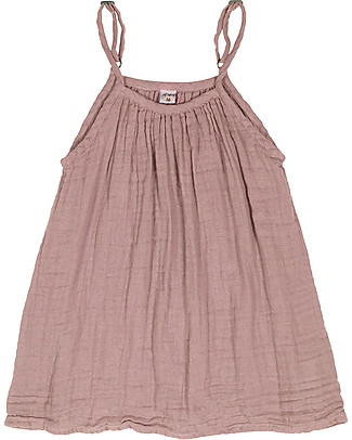 Numero 74 Abito Bimba Mia - Rosa Antico - Doppia Mussola di Cotone Vestiti