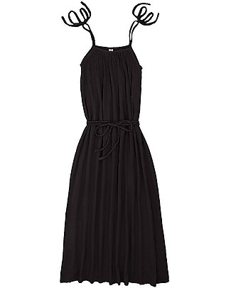 Numero 74 Abito Donna Mia - Grigio Scuro - Doppia Mussola di Cotone Vestiti_