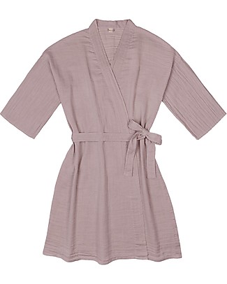 Numero 74 Abito Kimono Akiko - Rosa Antico - 100% cotone bio Vestaglie