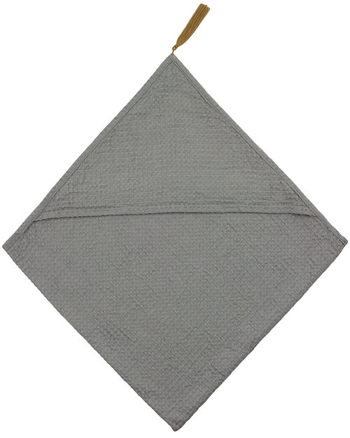 Numero 74 Accappatoio Baby con cappuccio - Argento - Cotone Nido d’ape Accappatoi e Asciugamani