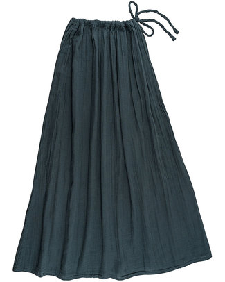 Numero 74 Ava Gonna con Coulisse - Blu Ghiaccio - Doppia Mussola di Cotone Gonne