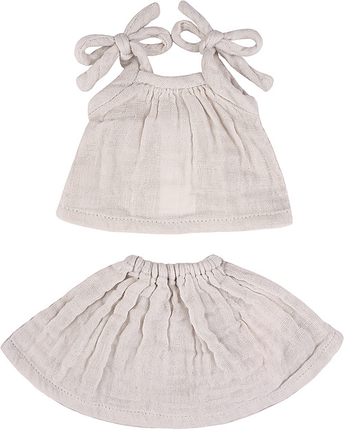 Numero 74 Bambola in Tessuto Stella Girl, Cipria - Fatta a mano in edizione limitata! Bambole