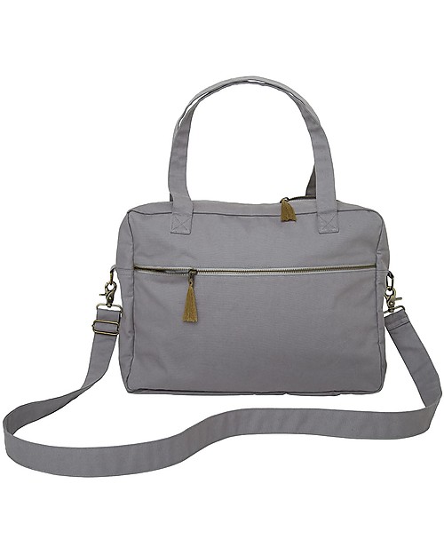 Numero 74 Borsa Multiuso Impermeabile, Grigio Pietra - Cotone bio Borse Cambio