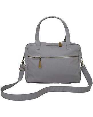 Numero 74 Borsa Multiuso Impermeabile, Grigio Pietra - Cotone bio Zaini