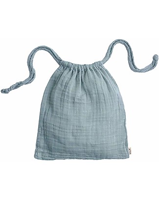 Numero 74 Borsa Nana - Celeste - 100% Garza di Cotone Zaini Asilo