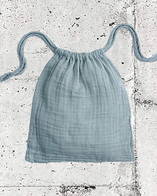Numero 74 Borsa Nana - Celeste - 100% Garza di Cotone Zaini Asilo