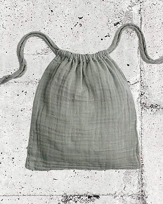 Numero 74 Borsa Nana - Grigio Argento - 100% Garza di Cotone Zaini Asilo
