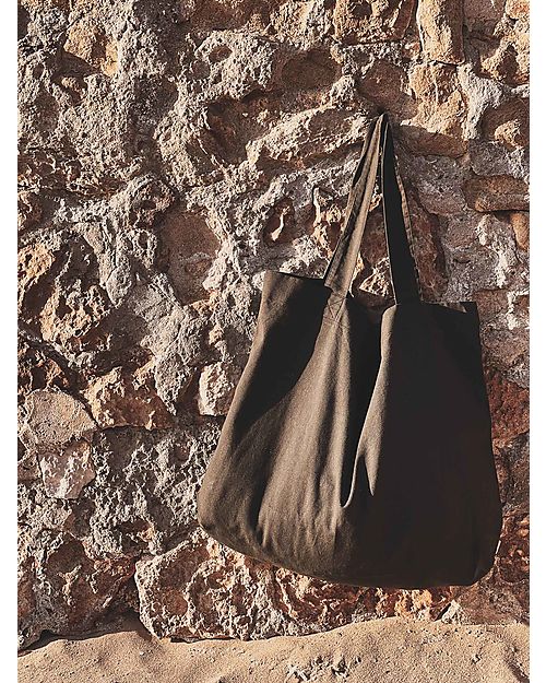 Numero 74 Borsa Shopper - Large - Grigio Scuro - 100% Cotone GOTS Borse Shopper