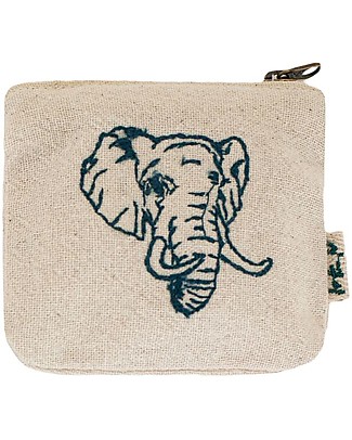 Numero 74 Borsellino Animale, Elefante in Cotone - Perfetto regalino per le feste Regalini