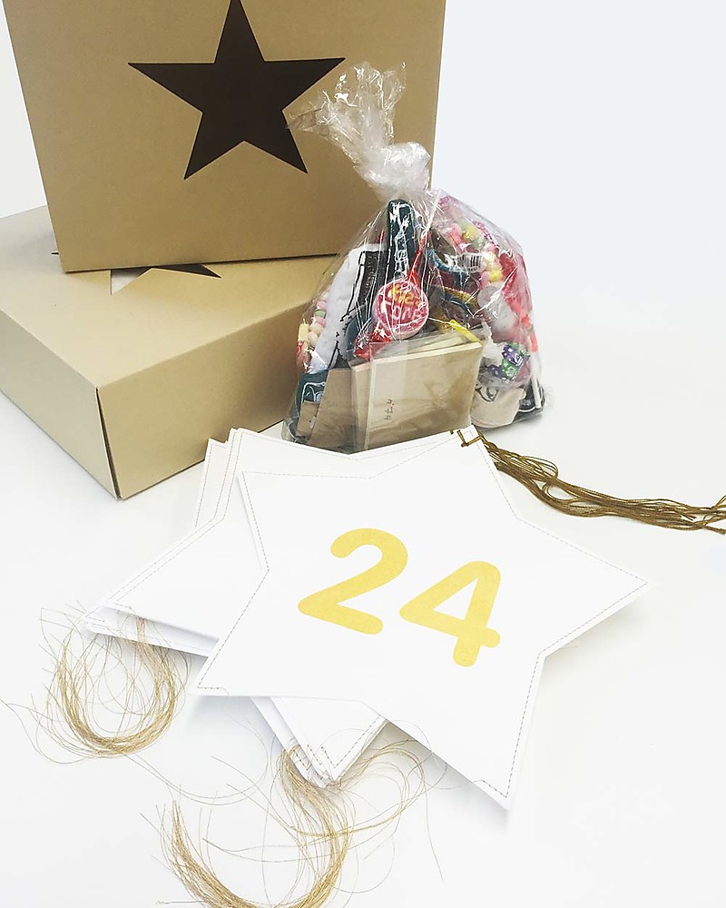 Numero 74 Calendario dell'Avvento Stelle Bianche con 24 regalini per  Bambina bambina