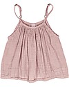 Numero 74 Canotta Bimba Mia - Rosa Antico (1-2 e 3-4 anni) - Doppia Mussola di Cotone Canotte