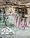 Numero 74 Canotta Bimba Mia - Rosa Antico (1-2 e 3-4 anni) - Doppia Mussola di Cotone Canotte