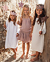 Numero 74 Canotta Bimba Mia - Rosa Antico (1-2 e 3-4 anni) - Doppia Mussola di Cotone Canotte
