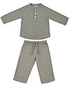 Numero 74 Completo Casacca e Pantaloni Dan, Argento - 100% cotone (1/4 anni) Completi e Set