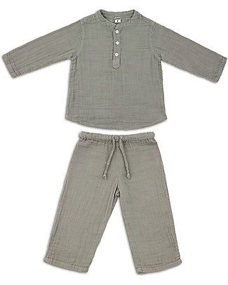 Numero 74 Completo Casacca e Pantaloni Dan, Argento - 100% cotone (5/6 anni) Completi