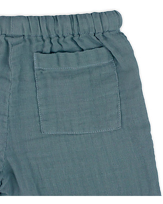 Numero 74 Completo Casacca e Pantaloni Dan, Blu Ghiaccio - 100% cotone (1/4 anni) Completi