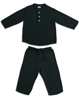 Numero 74 Completo Casacca e Pantaloni Dan, Grigio Scuro - 100% cotone (5/6 anni) Completi e Set