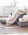 Numero 74 Coperta Estiva 80 x 110 Bianca - 100% Mussola di Cotone Swaddle di Mussola