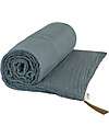 Numero 74 Coperta Estiva Blu Ghiaccio - 80 x 110 - Doppia Mussola di Cotone Swaddle di Mussola