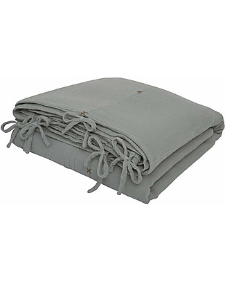 Numero 74 Copripiumino Argento - 100x140 cm - 100% Cotone bio Set Copripiumino