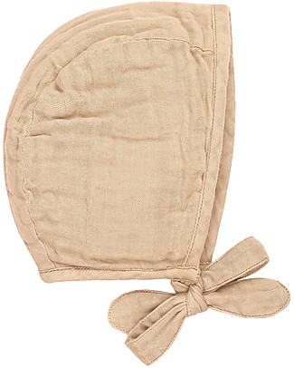 Numero 74 Cuffietta Bebè Lou, Pesca (3-6 e 9-12 mesi) -100% cotone bio Cappelli Neonato