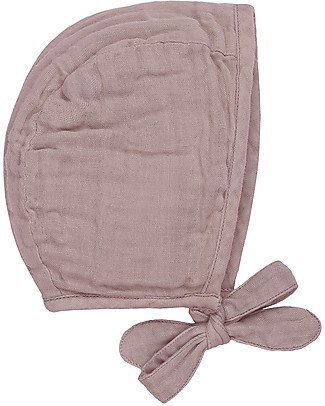 Numero 74 Cuffietta Bebè Lou, Rosa Antico (3-6 mesi e 9-12 mesi) -100% cotone bio Cappelli Neonato