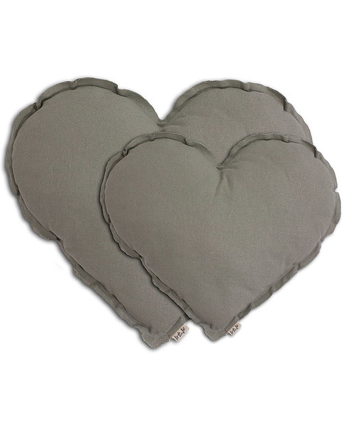 Numero 74 Cuscino Cuore Medium - Argento Cuscini Arredo
