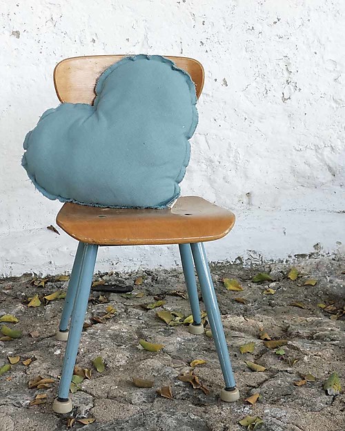 Numero 74 Cuscino Cuore Medium - Blu Ghiaccio Cuscini Arredo