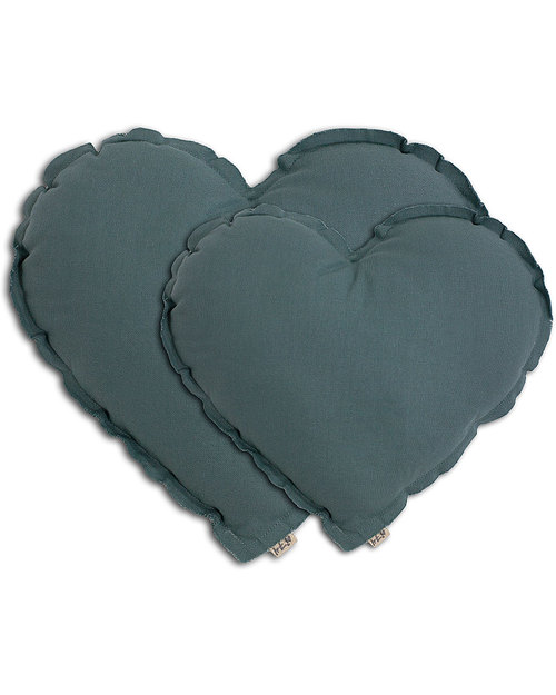 Numero 74 Cuscino Cuore Medium - Blu Ghiaccio Cuscini Arredo