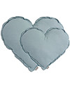 Numero 74 Cuscino Cuore Small, Celeste Cuscini Arredo