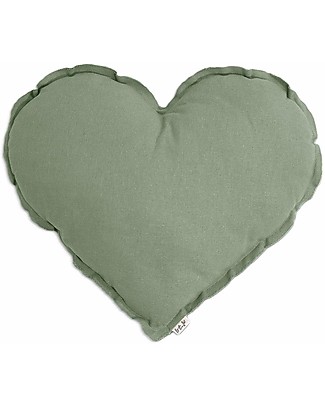 Numero 74 Cuscino Cuore Small - Verde Salvia Cuscini Arredo_