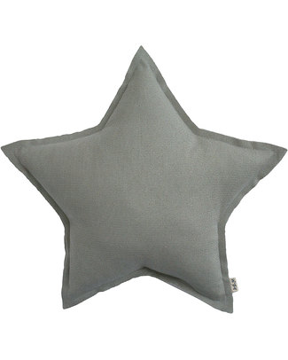 Numero 74 Cuscino Stella in tessuto glitterato, Mini - Argento Cuscini Arredo