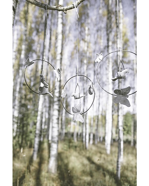 Numero 74 Decorazione da Appendere Bohemian Swing, Argento Decorazioni da Parete