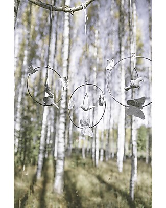 Numero 74 Decorazione da Appendere Bohemian Swing, Argento Decorazioni