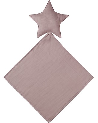 Numero 74 Doudou Lovely Star, Rosa Antico - Cotone bio Doudou