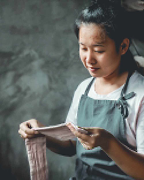 Numero 74 Fascia per Capelli con Fiocco Romy, Rosa Antico Accessori per Capelli