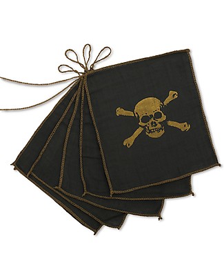 Numero 74 Festone Pirata - Grigio Scuro e Oro - 2,5 m Festoni