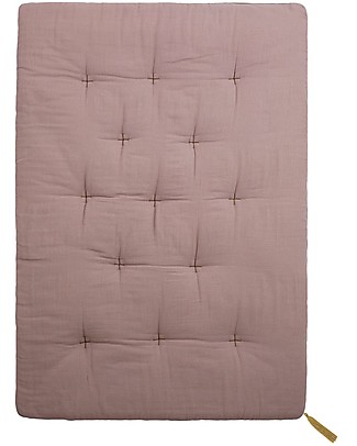 Numero 74 Futon - 75x110 cm - Cotone - Rosa Antico e Ricamo Oro Materassi
