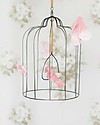 Numero 74 Gabbietta Decorativa Bohemian in Metallo - Grande - Rosa Antico - Edizione Limitata Decorazioni da Parete