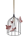 Numero 74 Gabbietta Decorativa Bohemian in Metallo - Media - Rosa Antico - Edizione Limitata Decorazioni da Parete