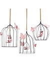 Numero 74 Gabbietta Decorativa Bohemian in Metallo - Media - Rosa Antico - Edizione Limitata Decorazioni da Parete