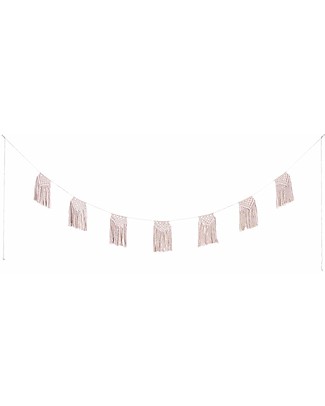 Numero 74 Ghirlanda Macramè - Cipria - 2.5m - Cotone Decorazioni