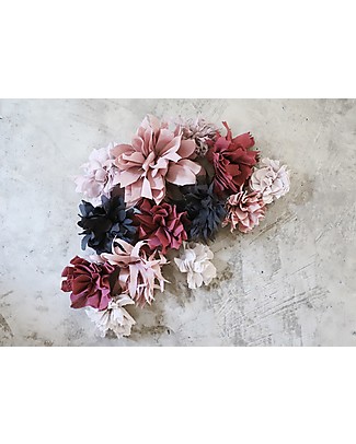 Numero 74 Kit Fiori in Tessuto, Mix Rosa Selvaggia - Comprende tutto il necessario! Kit Fai Da Te
