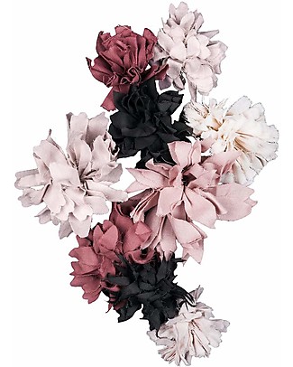Numero 74 Kit Fiori in Tessuto, Mix Rosa Selvaggia - Comprende tutto il necessario! Kit Fai Da Te