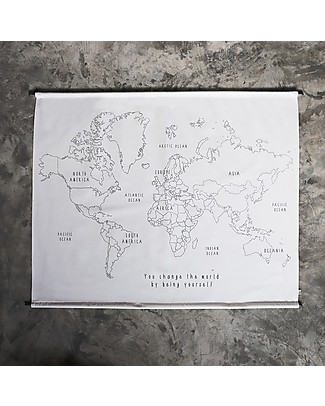 Numero 74 Kit Ricamo World Map - 110x80 cm Kit Fai Da Te