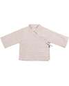 Numero 74 Maglia a Maniche Lunghe Theo - Rosa Cipria - Chiusura a Kimono - 100% Cotone Bio GOTS Maglie Manica Lunga