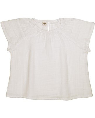 Numero 74 Maglia Bimba Clara - Naturale (3-4 anni) - 100% cotone bio Top